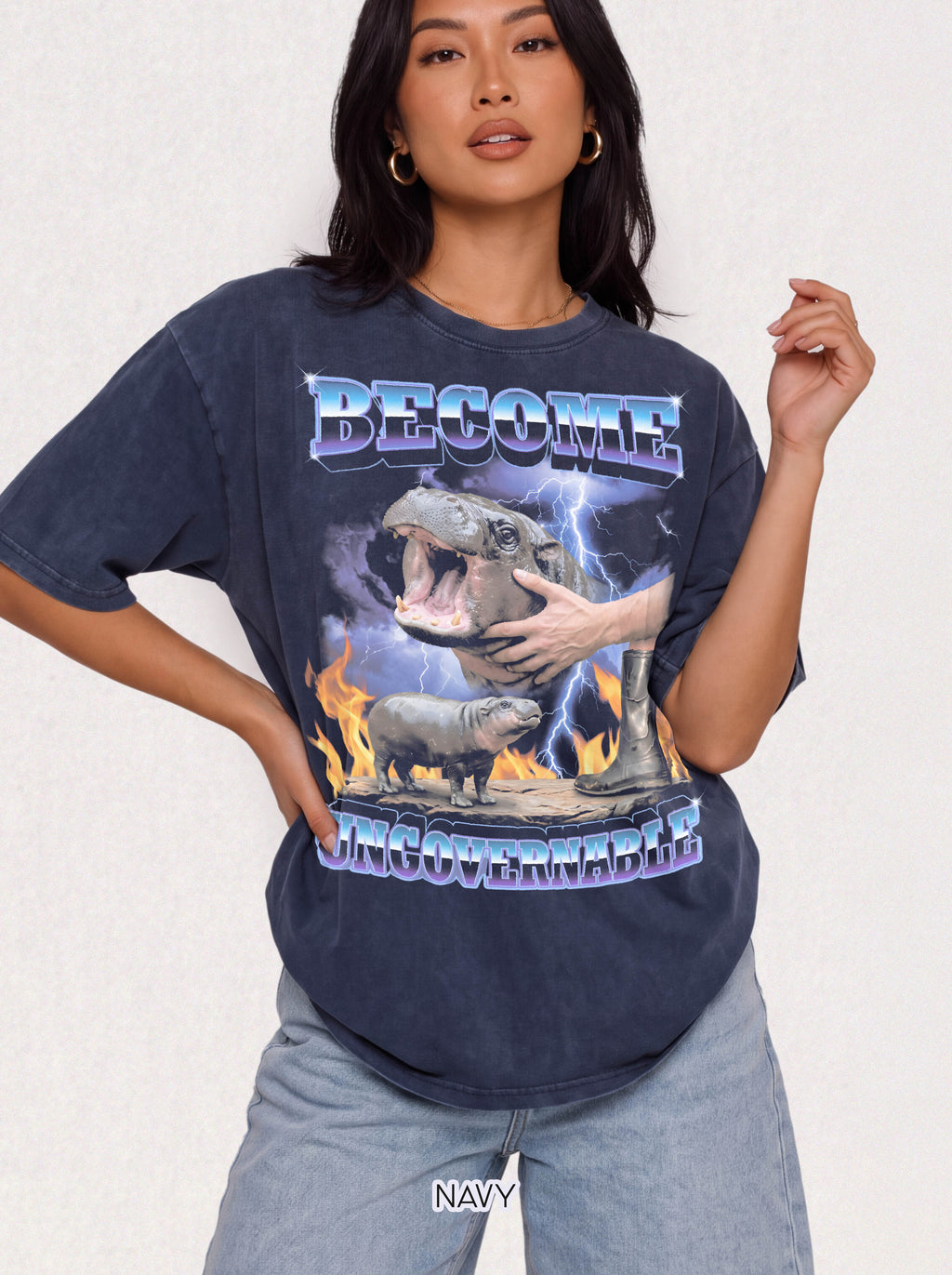 Become Ungovernable Classic Tee | Moo Deng | Funny Meme