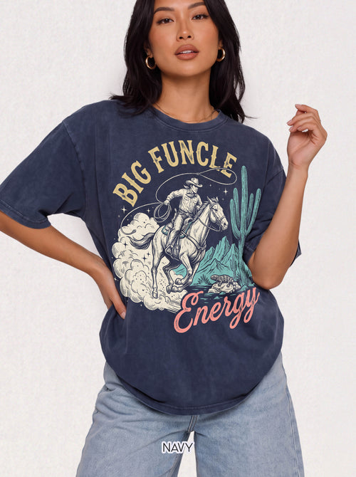 BIG FUNCLE Energy Classic Tee | Vintage Western | Desert Cactus