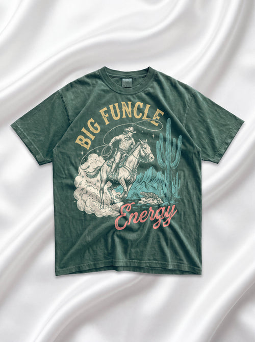 BIG FUNCLE Energy Classic Tee | Vintage Western | Desert Cactus