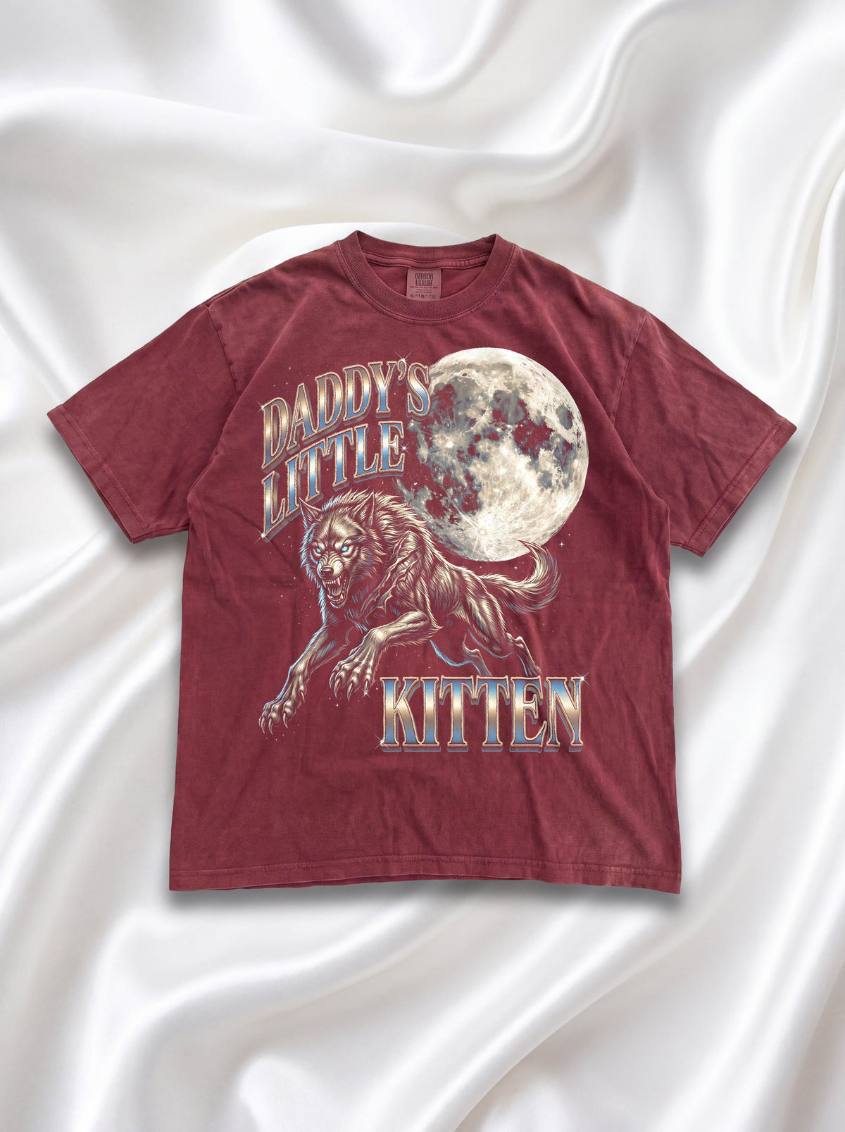 Daddys Little Kitten Classic Tee | Werewolf Moon | Fantasy Art