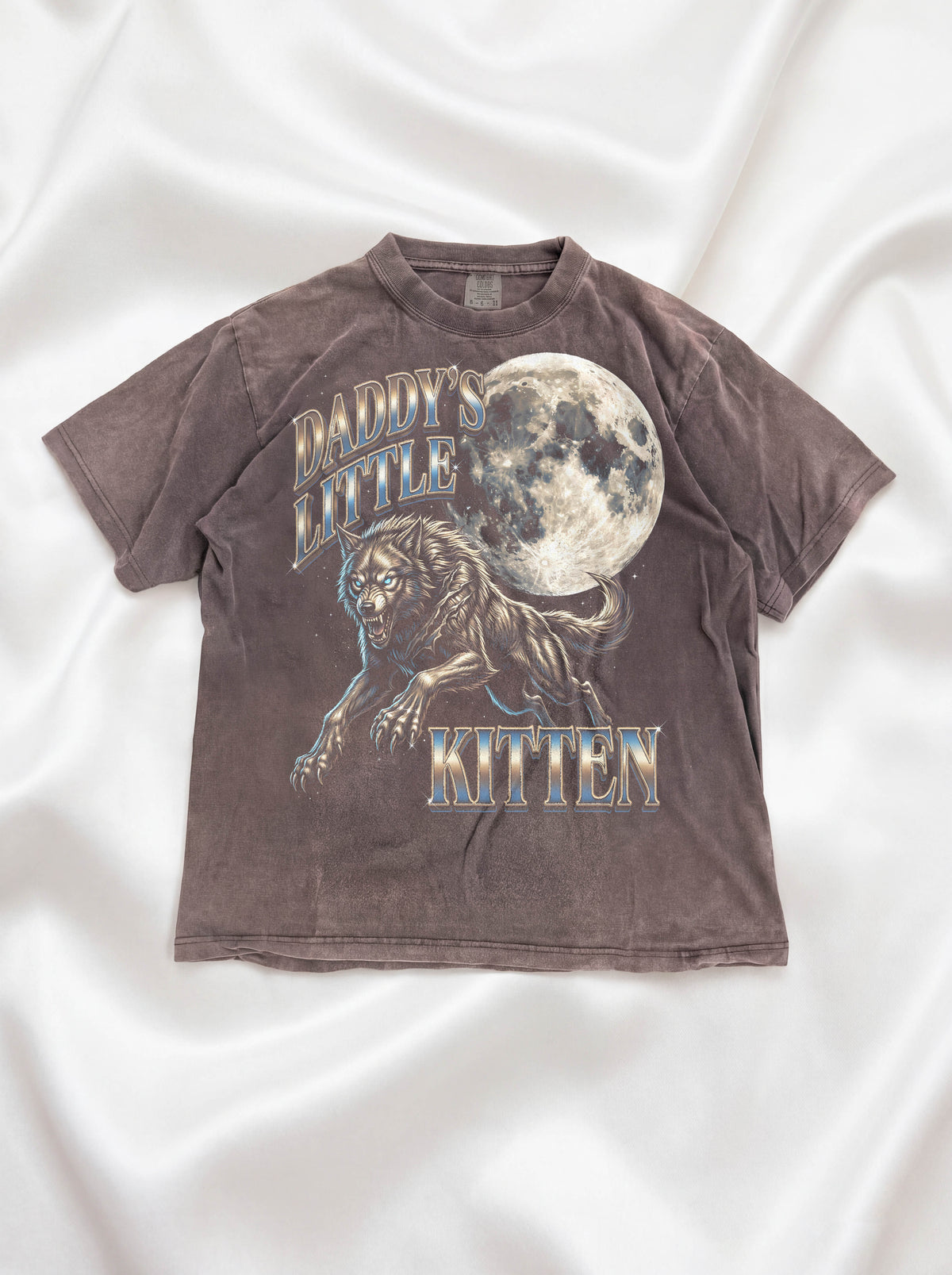 Daddys Little Kitten Classic Tee | Werewolf Moon | Fantasy Art