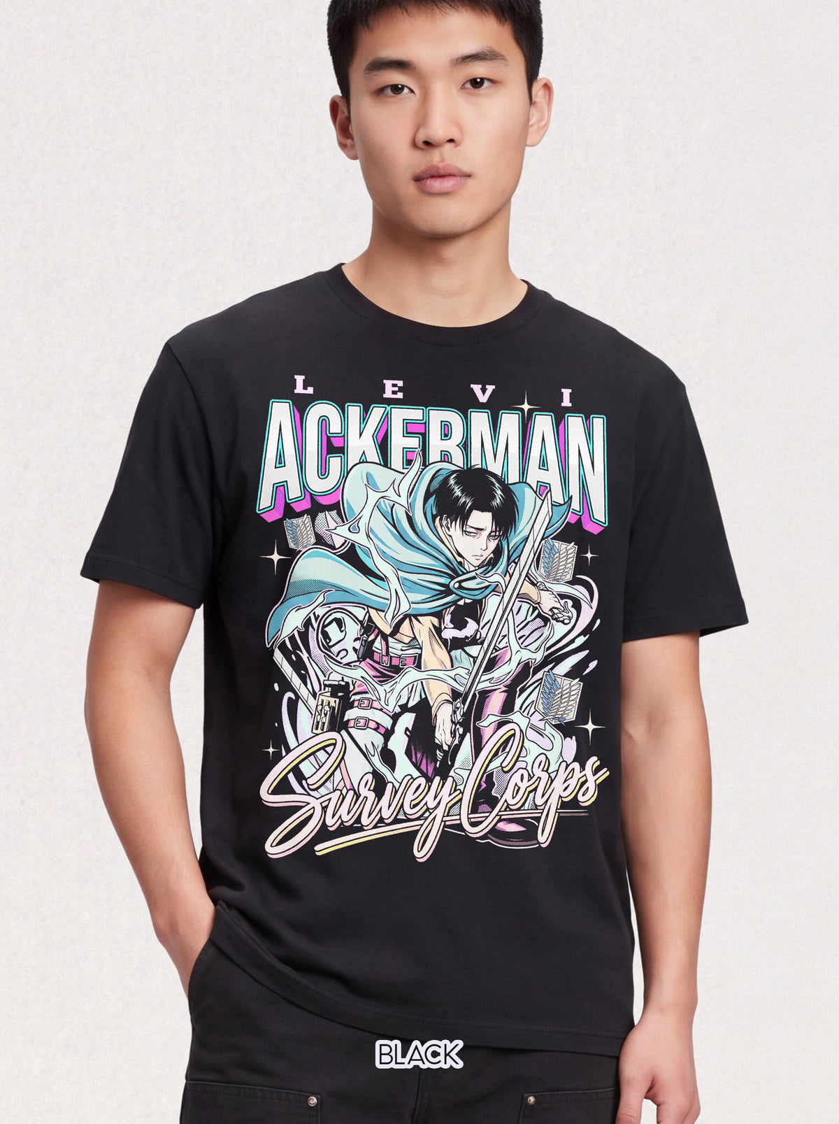 Dark Fantasy Swordsman T-Shirt - 90s Vintage Manga Graphic Tee