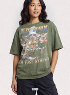 Deep Down Im Just Stupid Classic Tee | Tiger Cat | Galaxy Meme