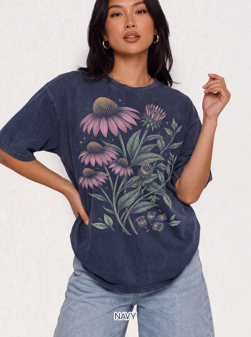 Botanical Floral Garden Classic Tee | Vintage Illustration