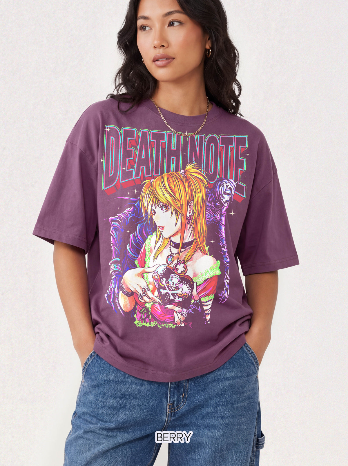 Gothic Manga Girl Skeleton Classic Tee | Dark Retro Horror