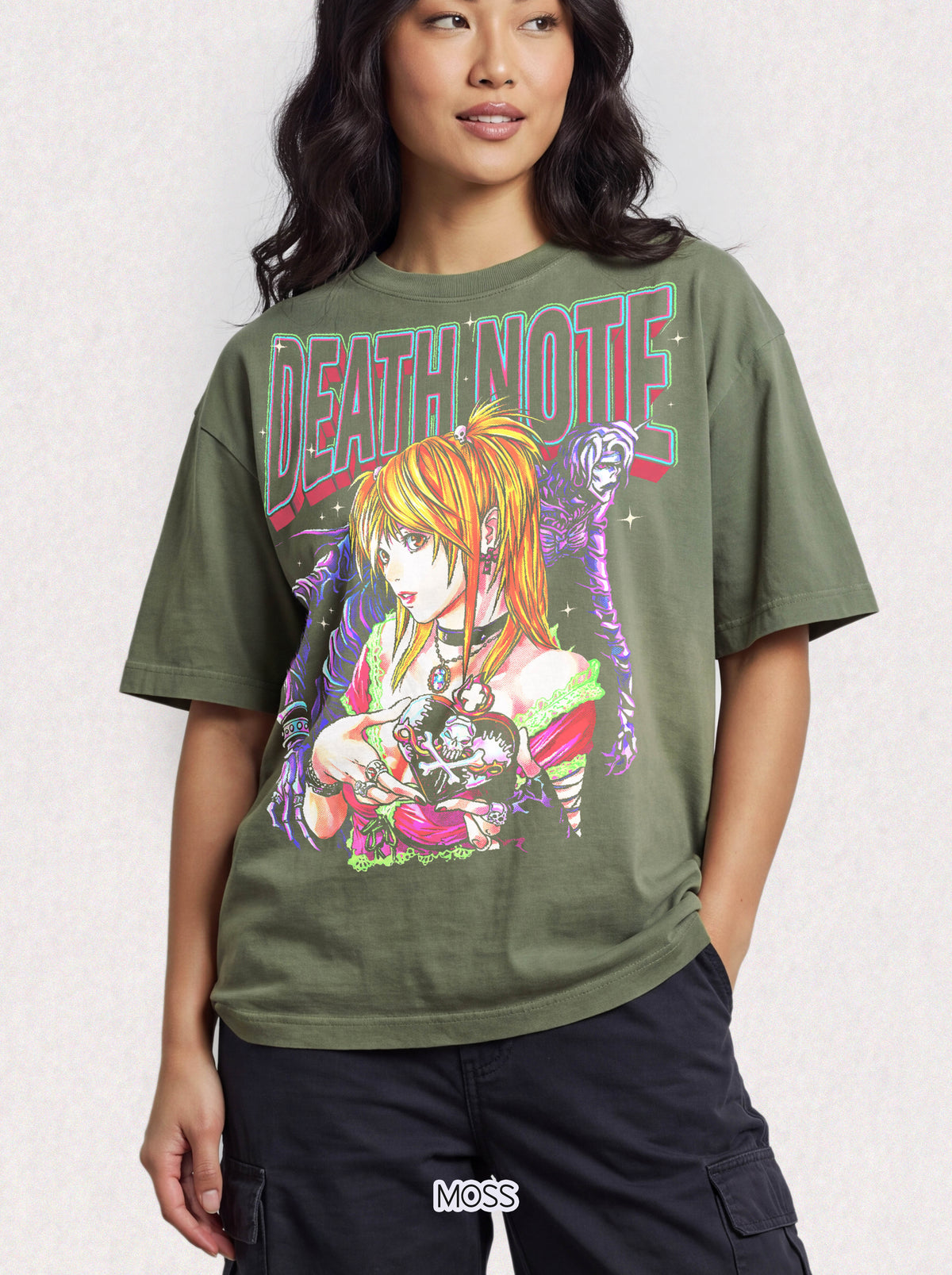 Gothic Manga Girl Skeleton Classic Tee | Dark Retro Horror
