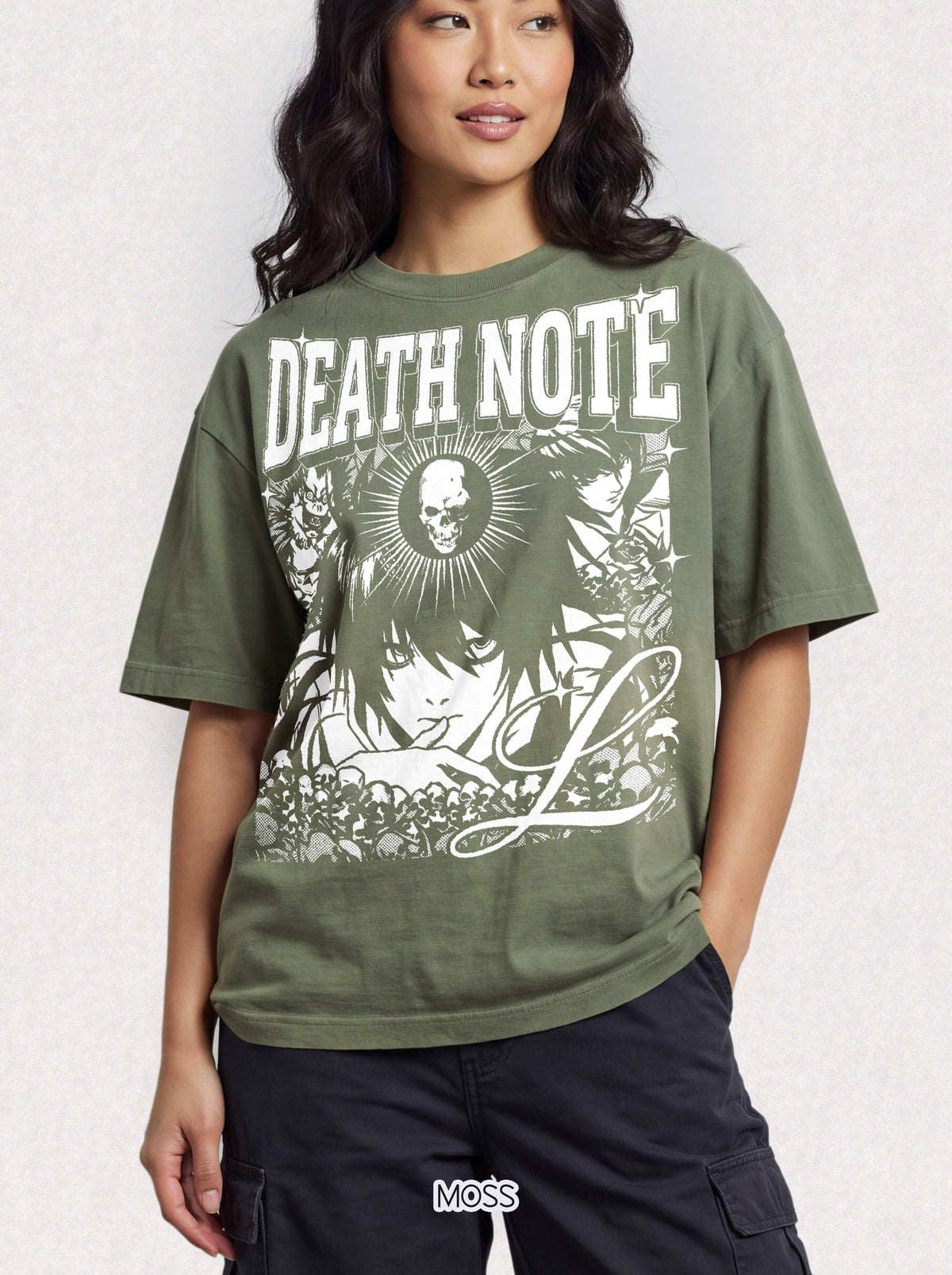 Gothic Skull Manga Detective Classic Tee | Dark Anime Gift