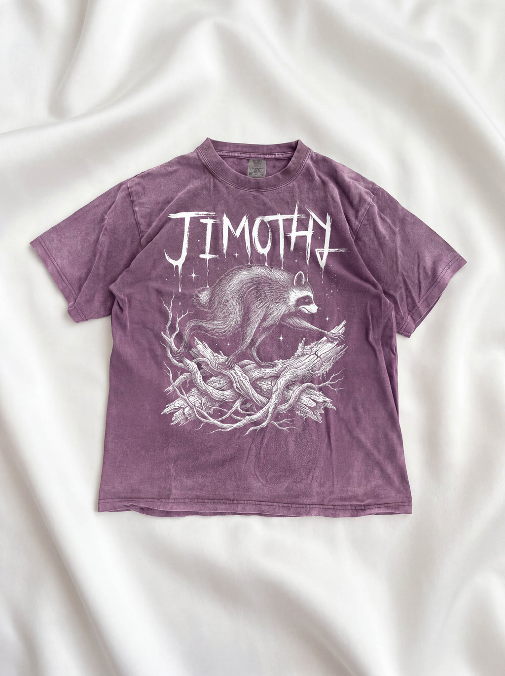 Jimothy Raccoon Classic Tee | Gothic Mystical | Detailed Branch