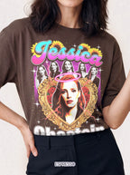 Jessica Chastain Classic Tee | 90s Graphic | Bootleg Style