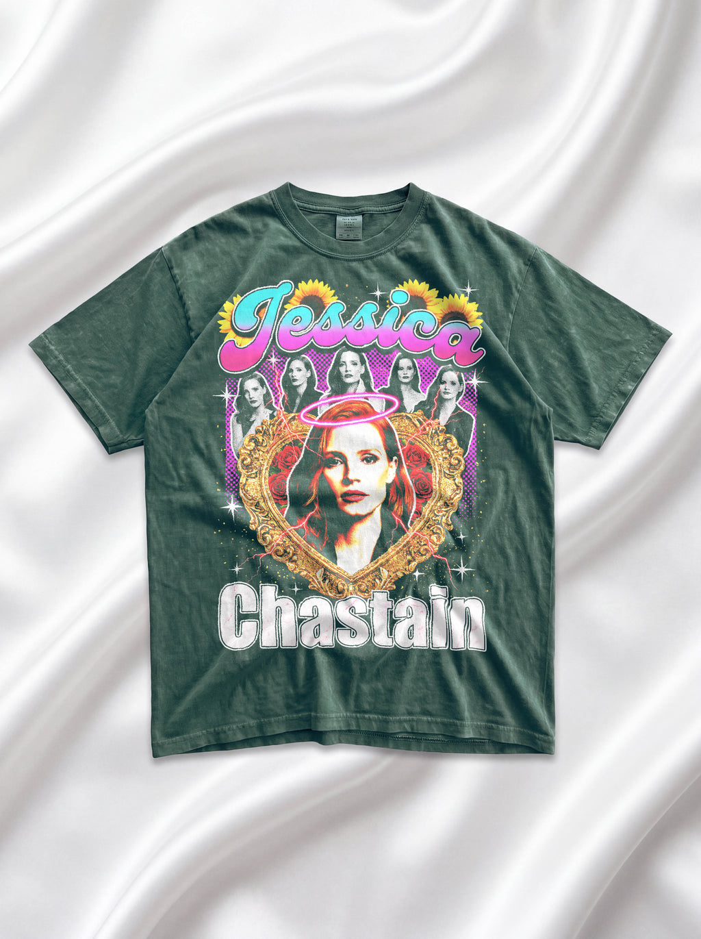 Jessica Chastain Classic Tee | 90s Graphic | Bootleg Style