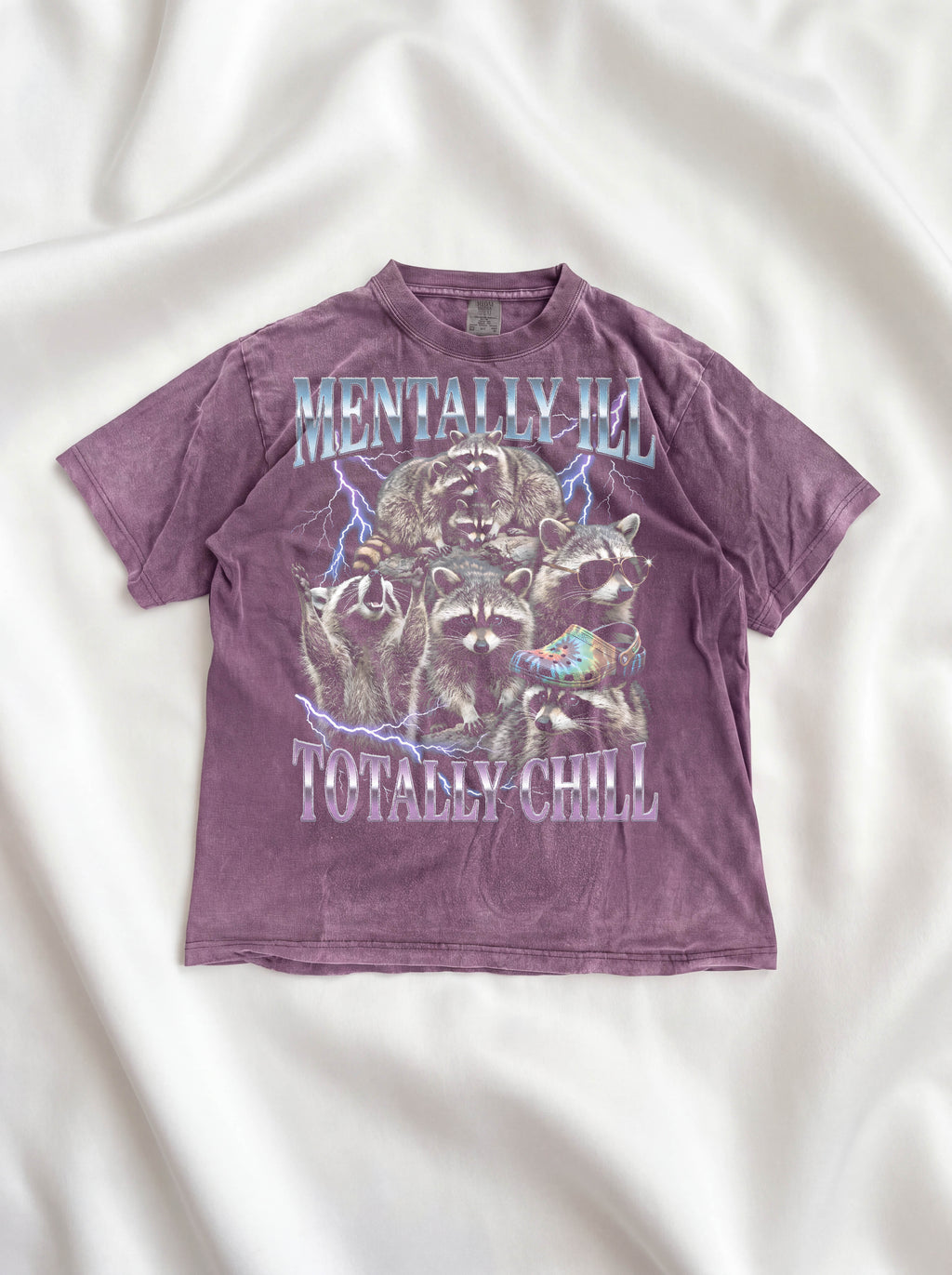 Mentally Ill Totally Chill Classic Tee | Trash Panda | Funny Meme