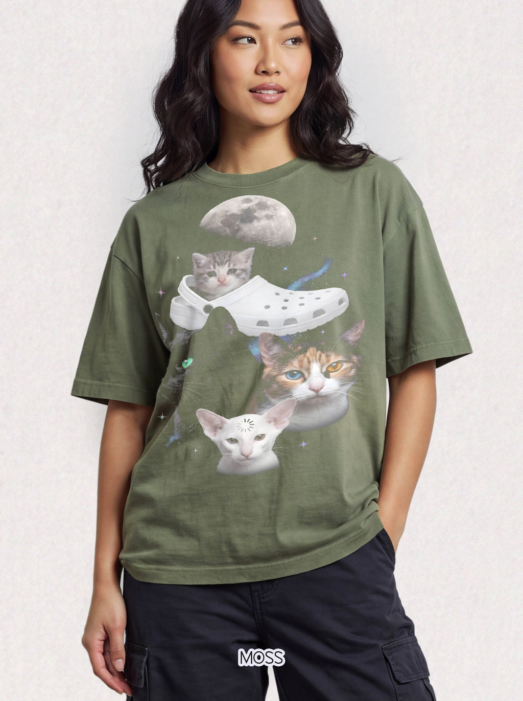 Funny Meme Cats Classic Tee | Retro 90s Bootleg | Space Galaxy Cat