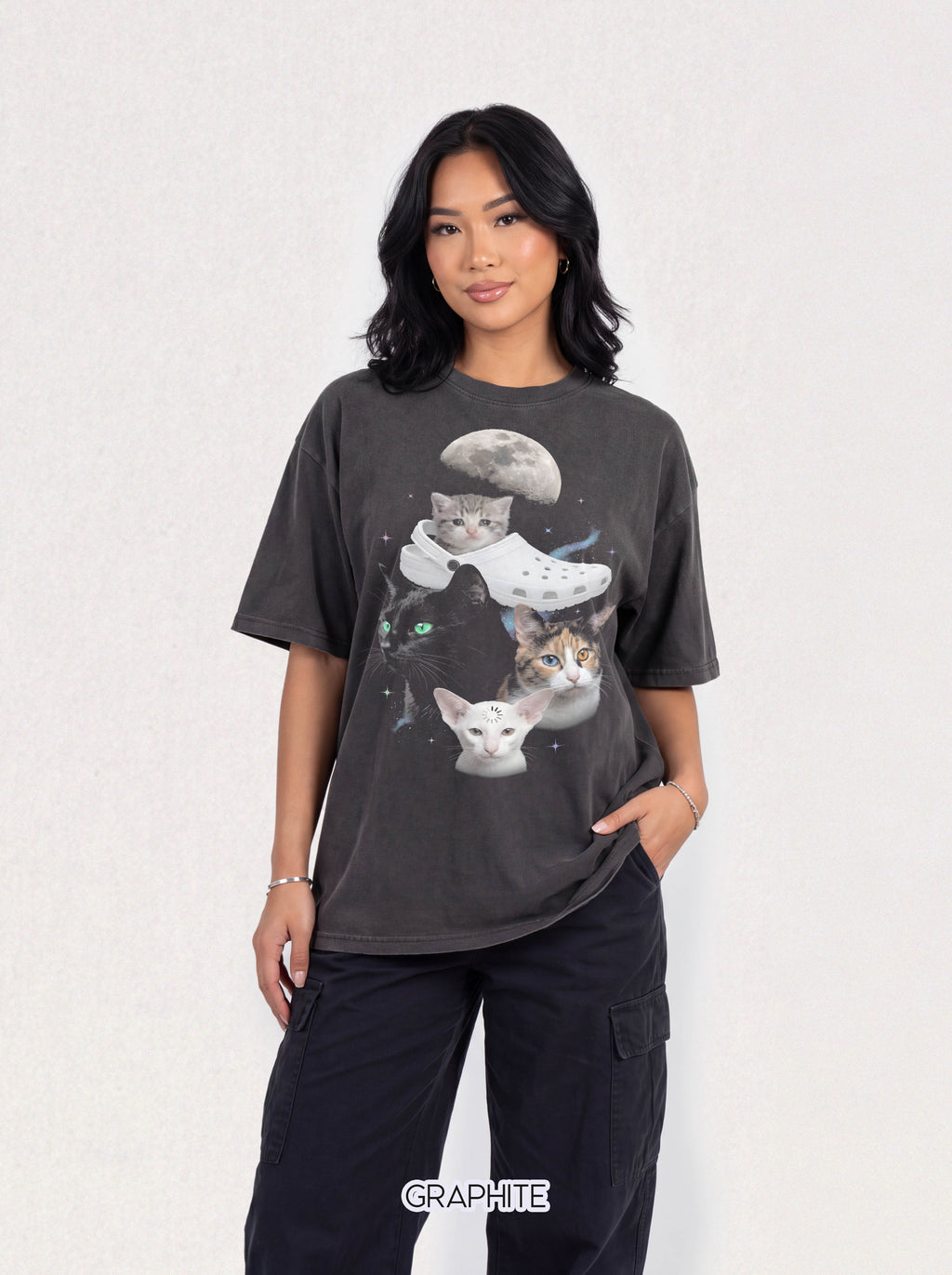 Funny Meme Cats Classic Tee | Retro 90s Bootleg | Space Galaxy Cat