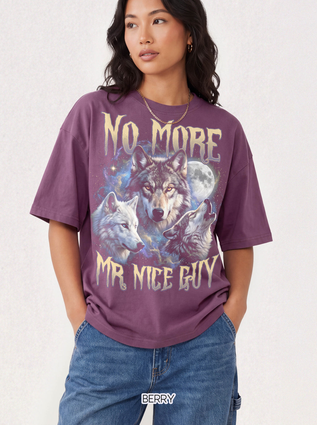 NO MORE MR. NICE GUY Classic Tee | Wolves | Cosmic Space
