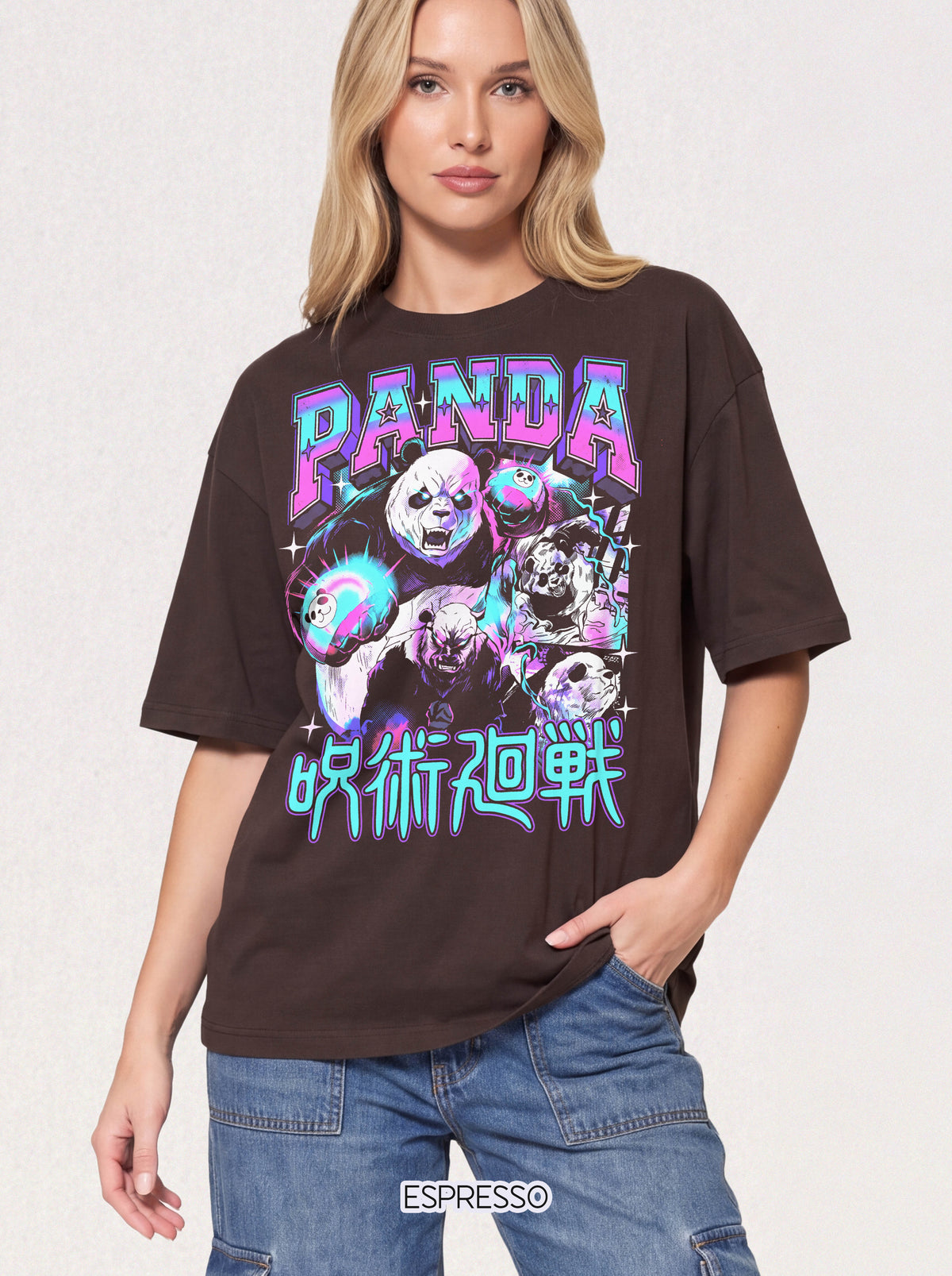 Panda Sorcerer Fighter Classic Tee | Japanese Anime | Magic Gift