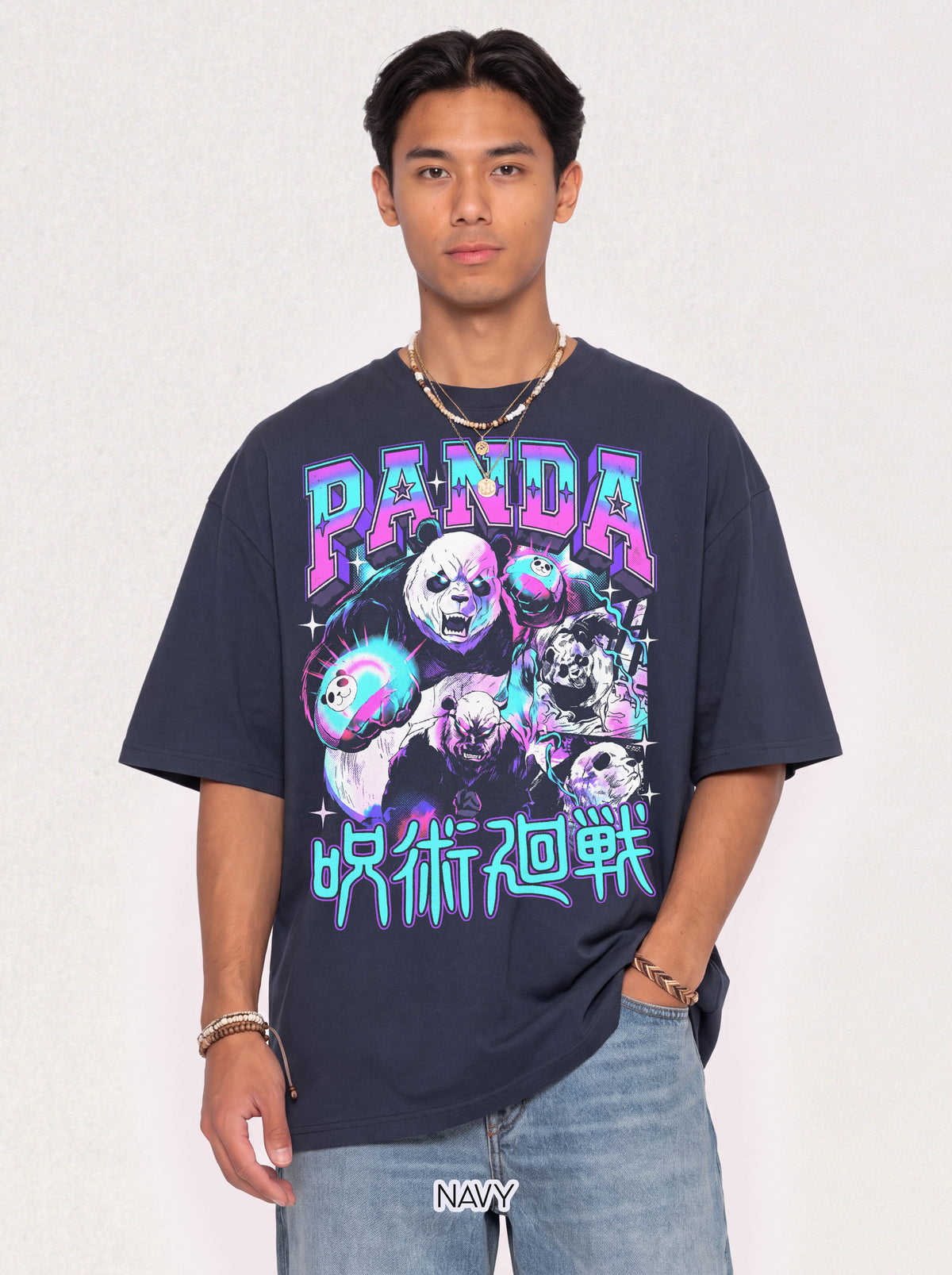 Panda Sorcerer Fighter Classic Tee | Japanese Anime | Magic Gift