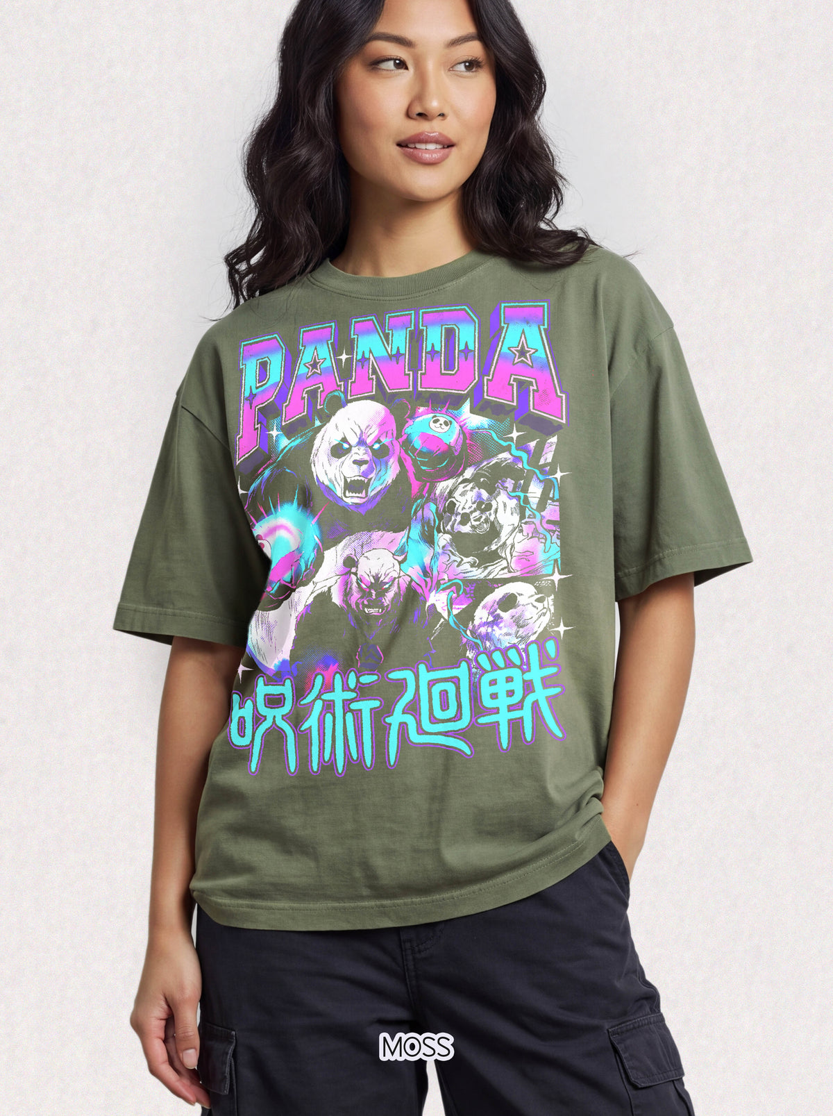 Panda Sorcerer Fighter Classic Tee | Japanese Anime | Magic Gift