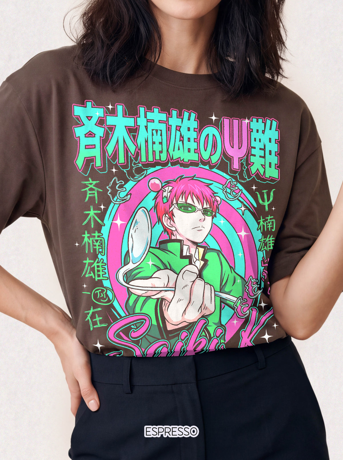 Psychic Boy Pink Hair Classic Tee | Retro Anime | 90s Vintage