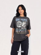Quiet People Shit The Loudest Classic Tee | White Cat Space