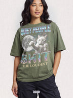 Quiet People Shit The Loudest Classic Tee | White Cat Space