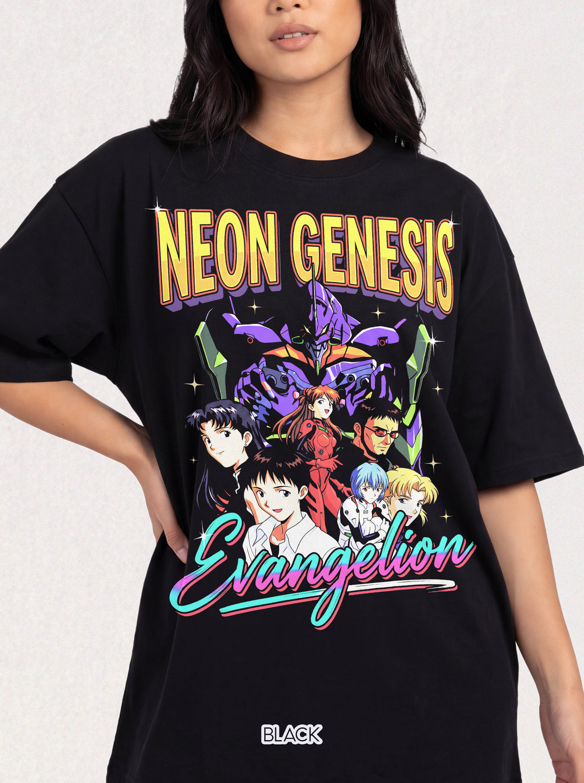 Retro Mecha Pilot T-Shirt - Neon Robot Sci-Fi Anime Graphic Tee