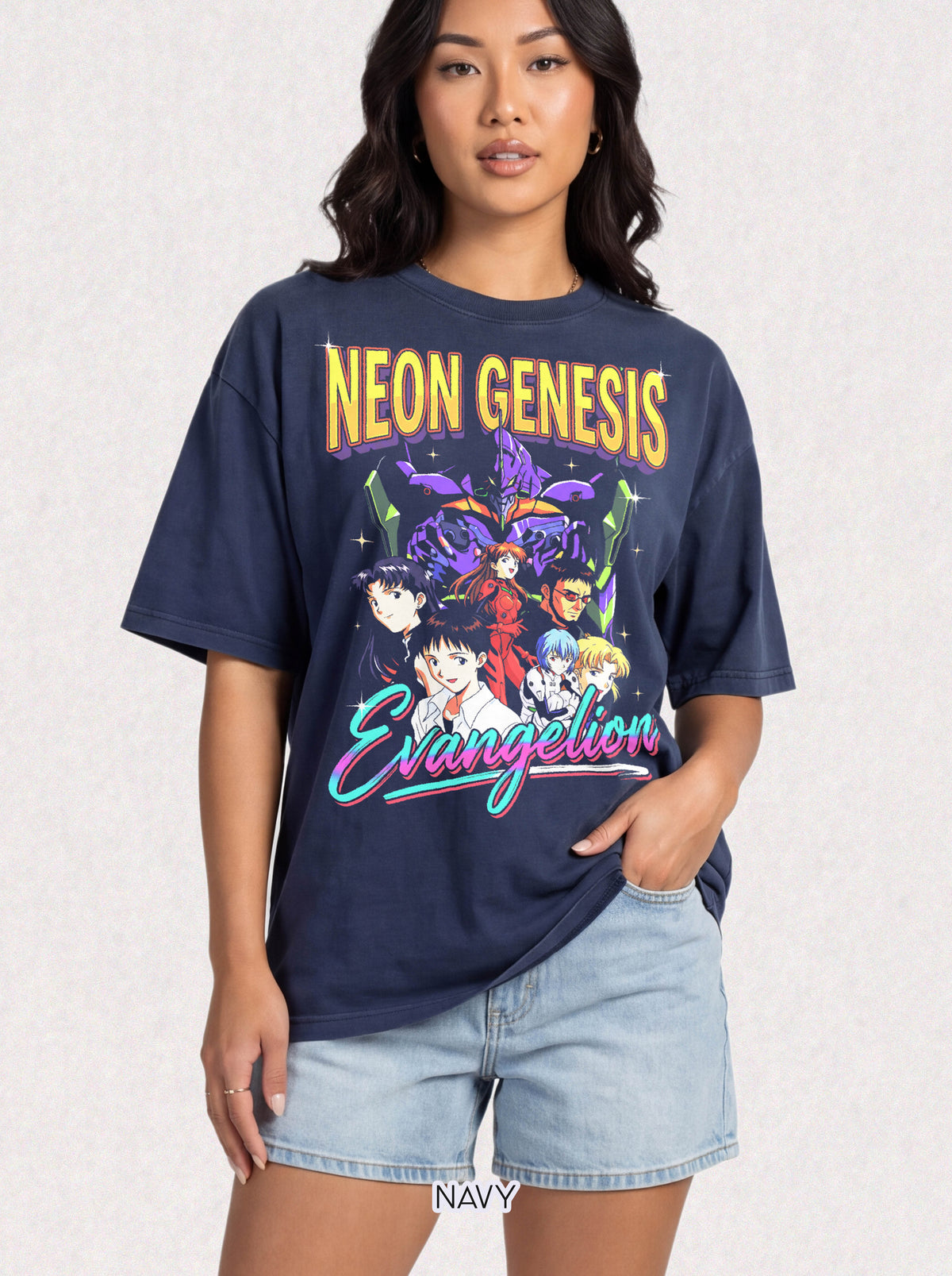 Retro Mecha Pilot Classic Tee | Neon Robot | Sci-Fi Anime Gift