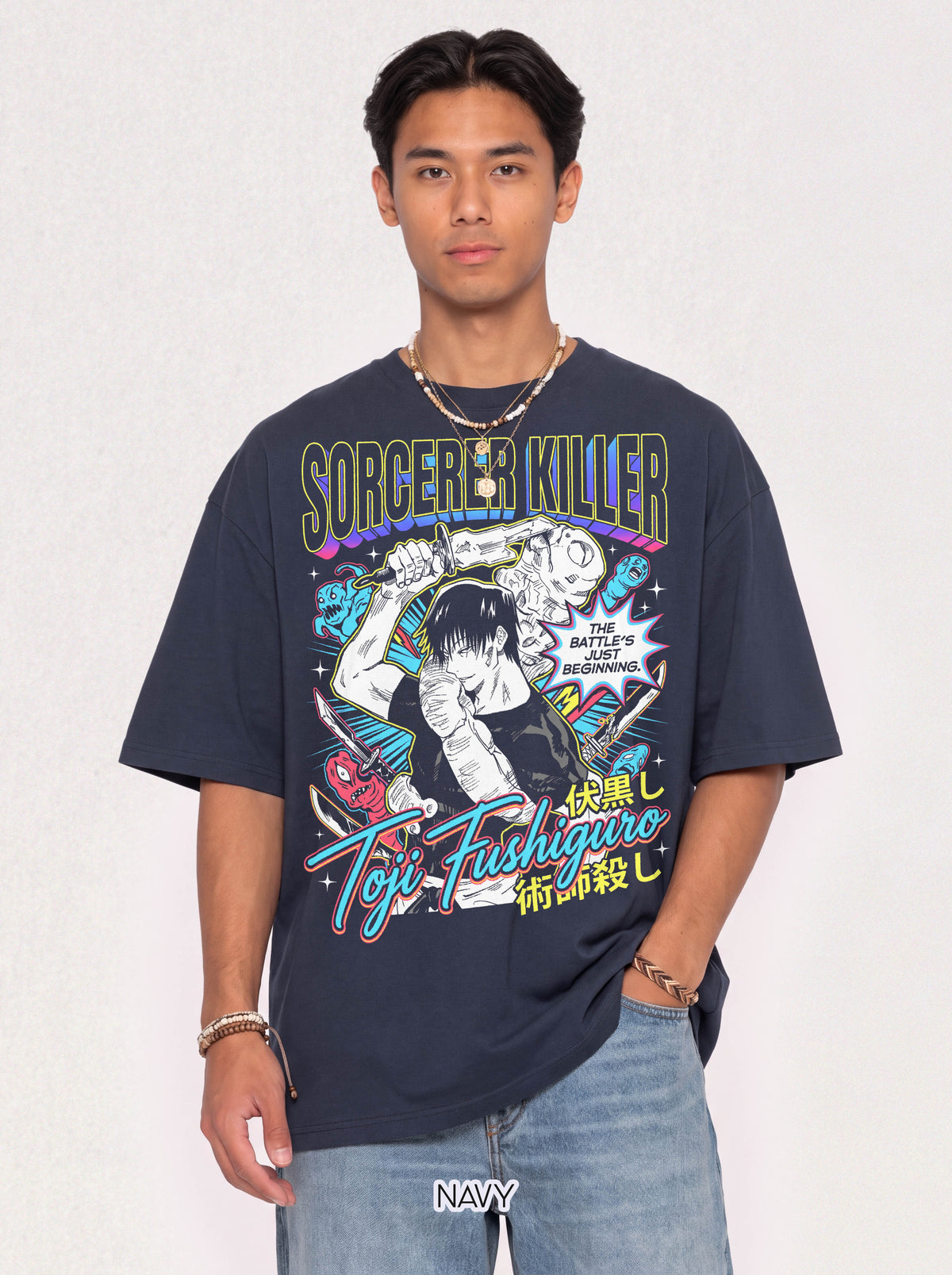 Sorcerer Killer Classic Tee | Magic Hunter | Retro Anime Gift
