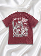Support Local Street Cats Classic Tee | Smoking Cat Art