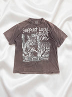 Support Local Street Cats Classic Tee | Smoking Cat Art