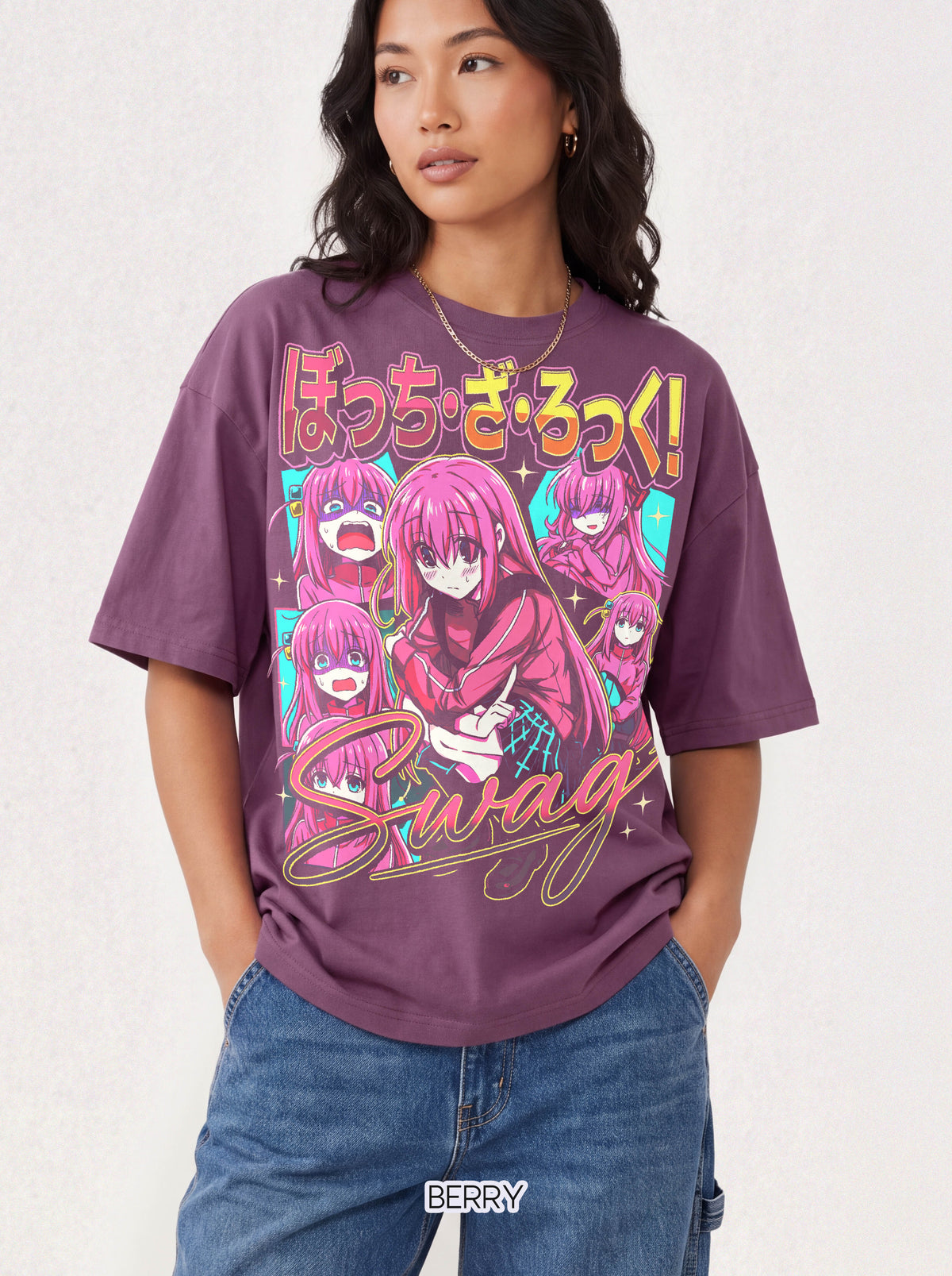 Pink Hair Anime Girl Classic Tee | Y2K Kawaii | Retro Gift