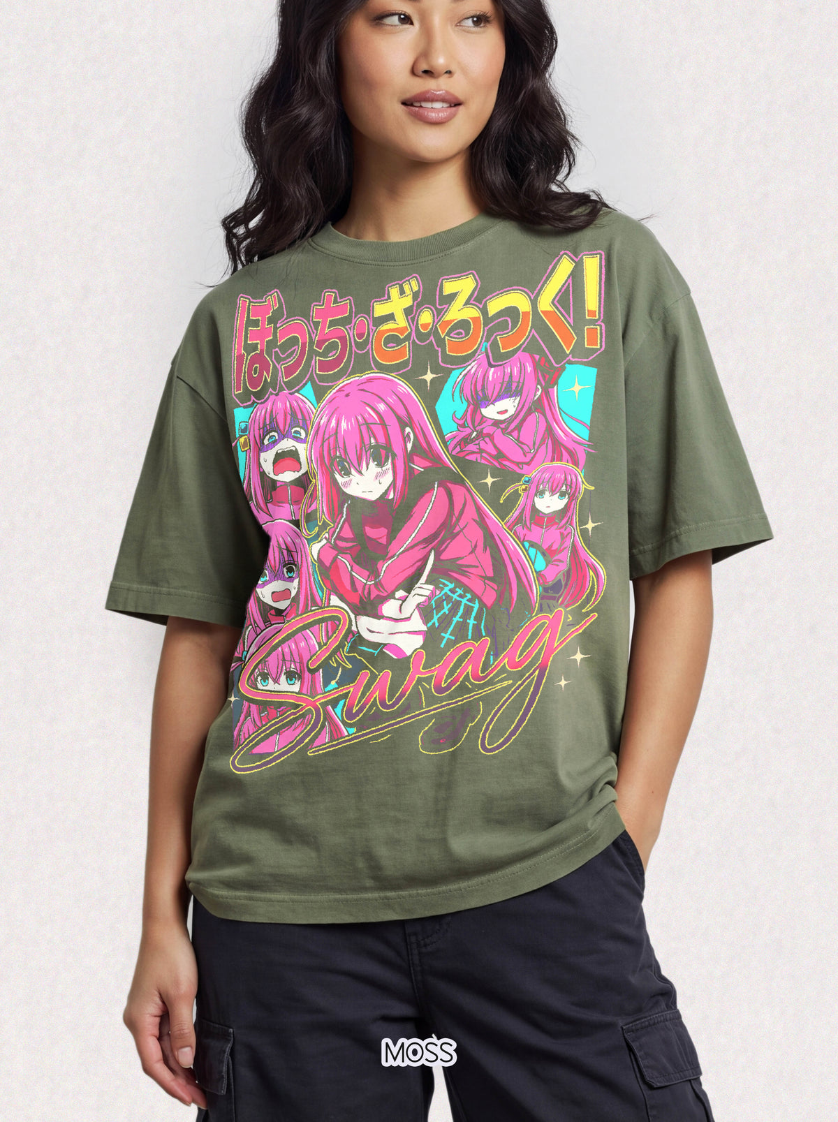 Pink Hair Anime Girl Classic Tee | Y2K Kawaii | Retro Gift