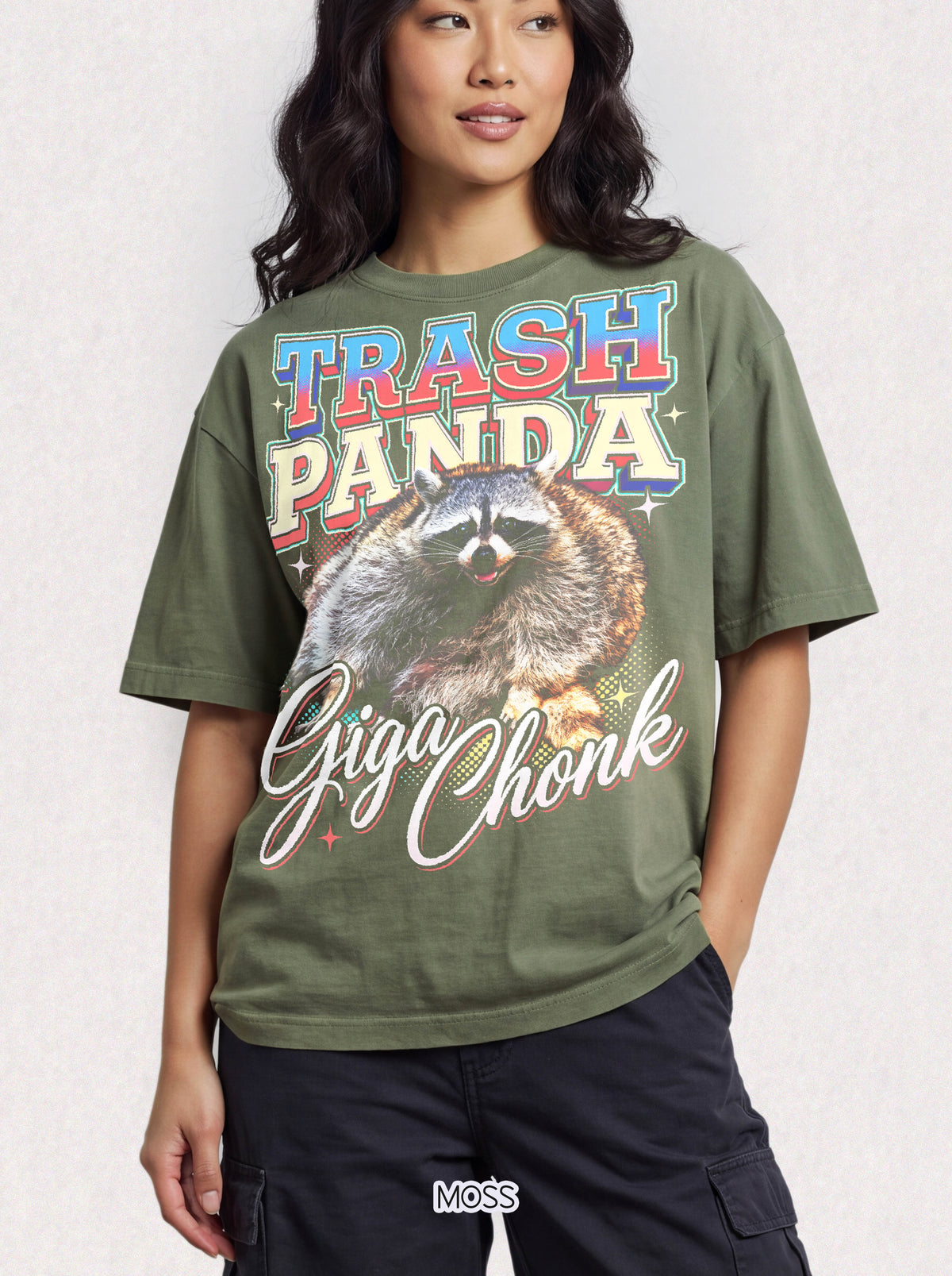 Trash Panda Giga Chonk Raccoon Classic Tee | Fat Animal Meme