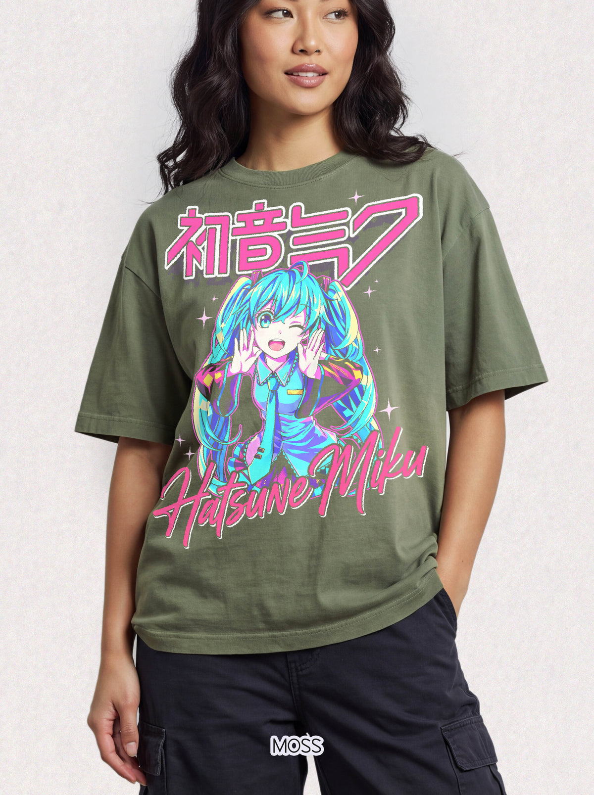 Teal Twin Tail Virtual Singer Classic Tee | Kawaii Anime Pop