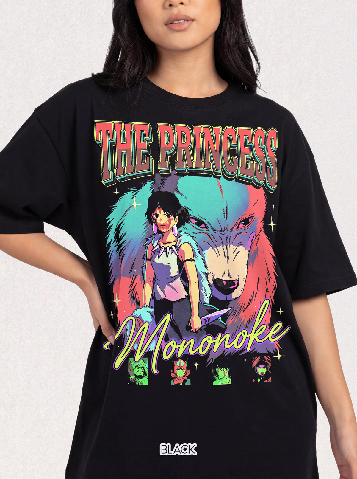 The Princess Anime Wolf Girl Classic Tee | 90s Retro Graphic