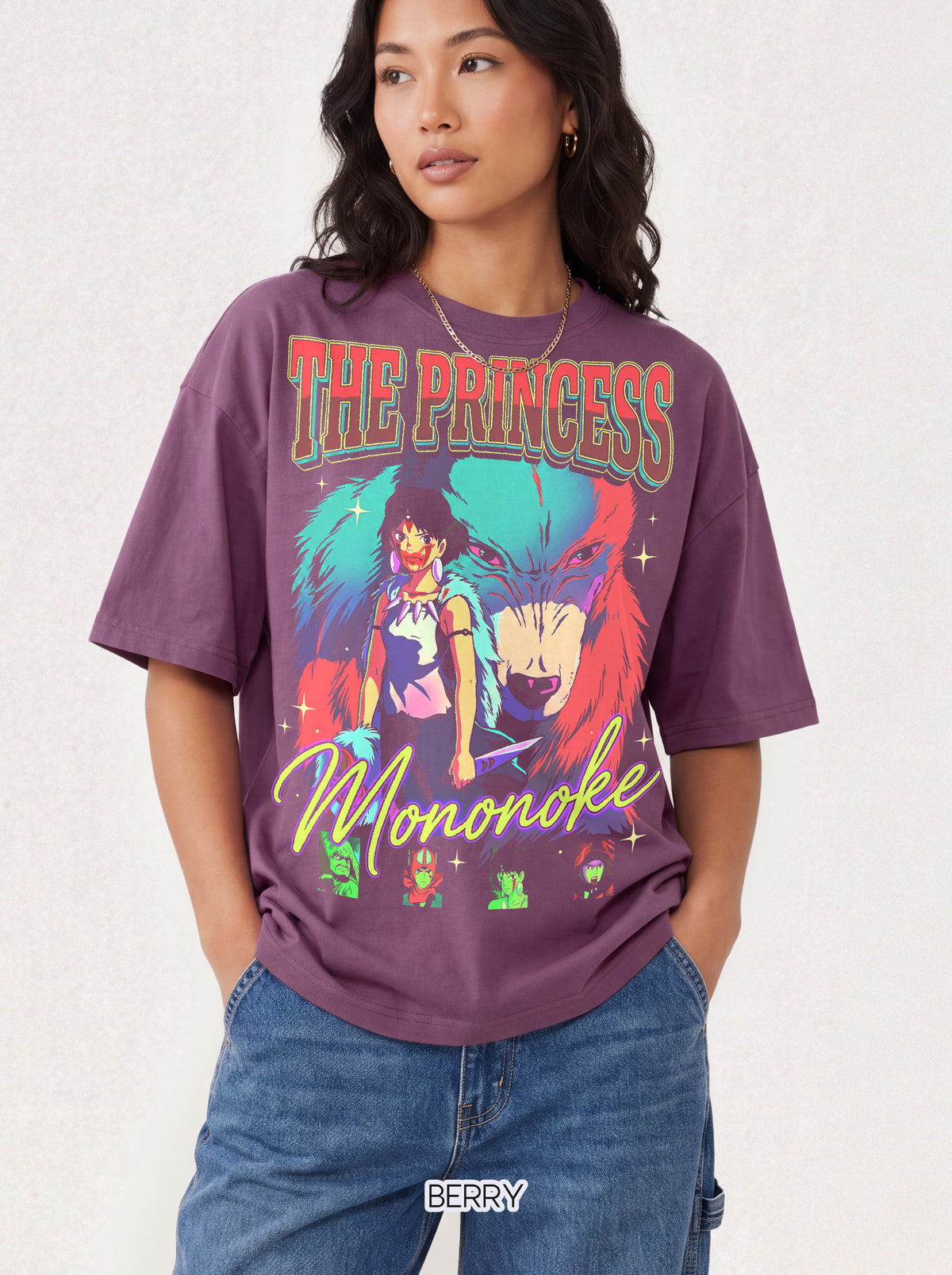The Princess Anime Wolf Girl Classic Tee | 90s Retro Graphic