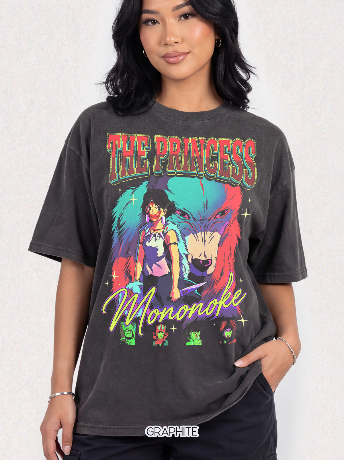 The Princess Anime Wolf Girl Classic Tee | 90s Retro Graphic
