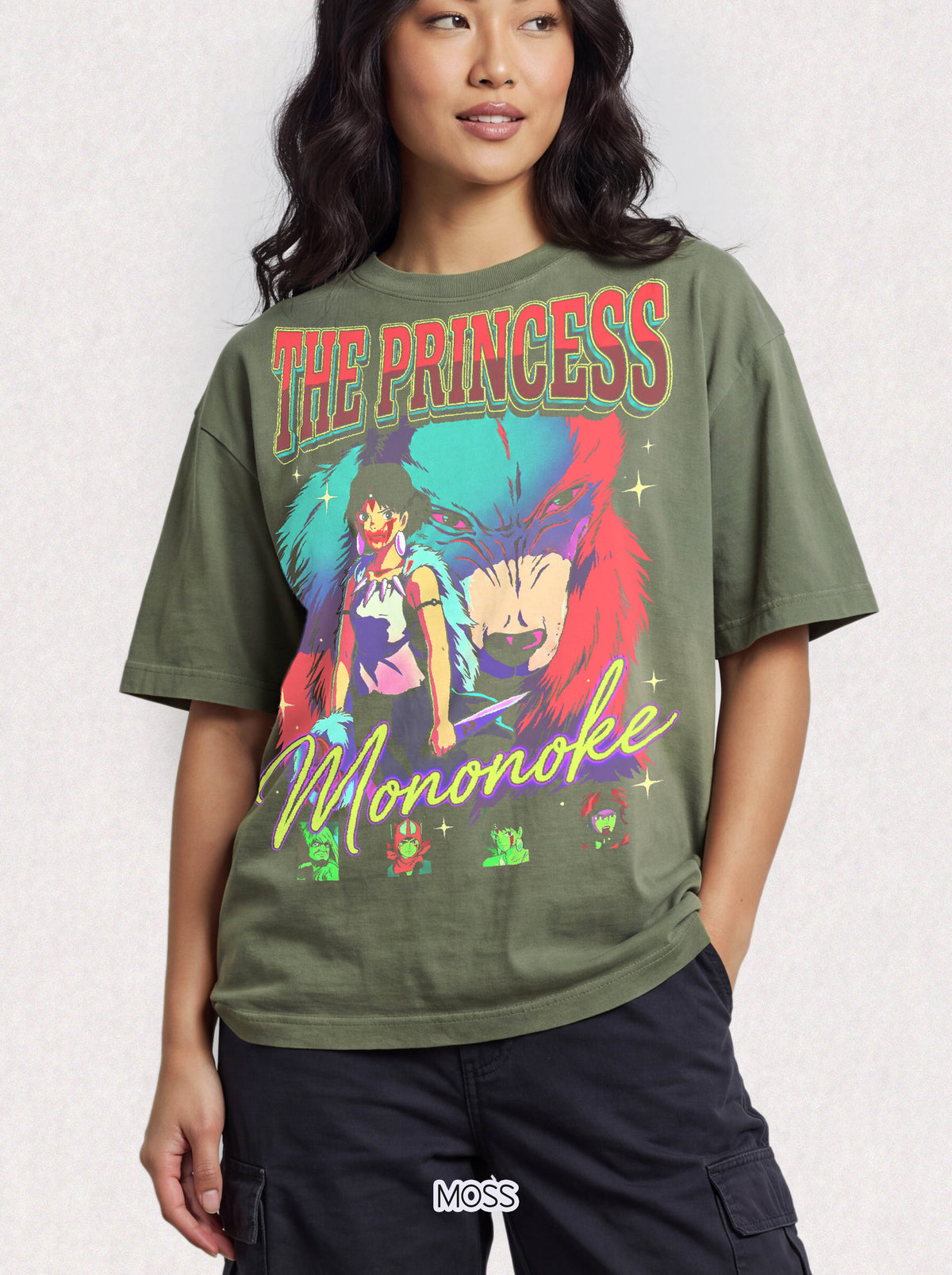 The Princess Anime Wolf Girl Classic Tee | 90s Retro Graphic