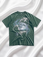 Three Grizzly Bears Classic Tee | Cosmic Full Moon Galaxy