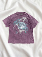Three Grizzly Bears Classic Tee | Cosmic Full Moon Galaxy