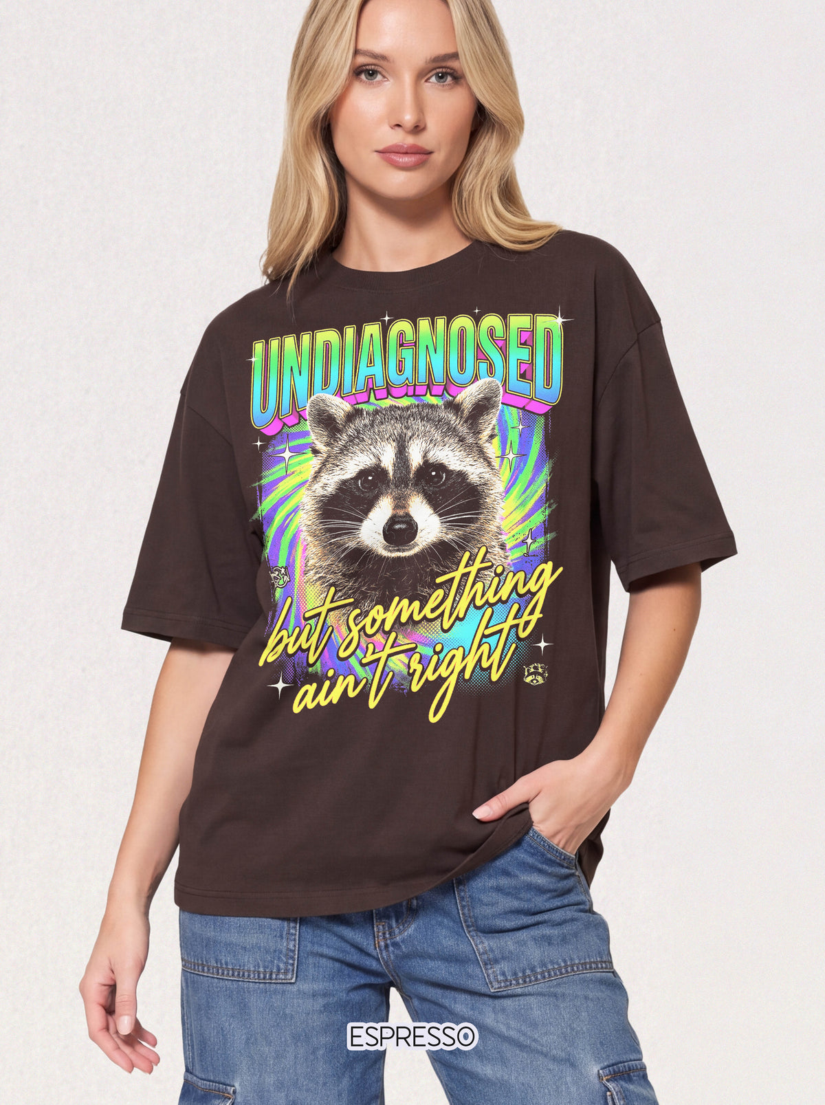 Undiagnosed Something Aint Right Classic Tee | Funny Raccoon