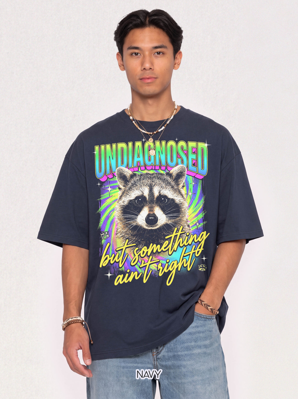 Undiagnosed Something Aint Right Classic Tee | Funny Raccoon