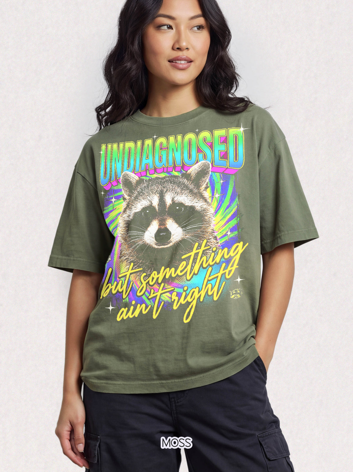 Undiagnosed Something Aint Right Classic Tee | Funny Raccoon