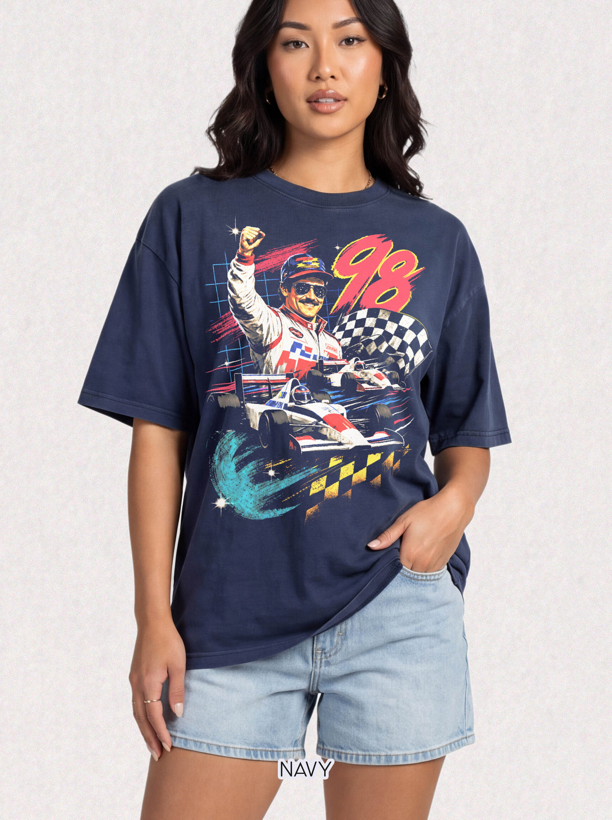 Vintage 98 Racing Driver Classic Tee | 90s Motorsport Gift