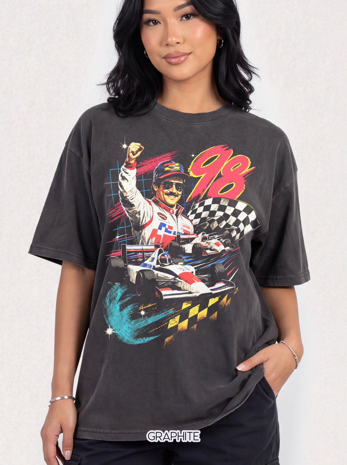 Vintage 98 Racing Driver Classic Tee | 90s Motorsport Gift