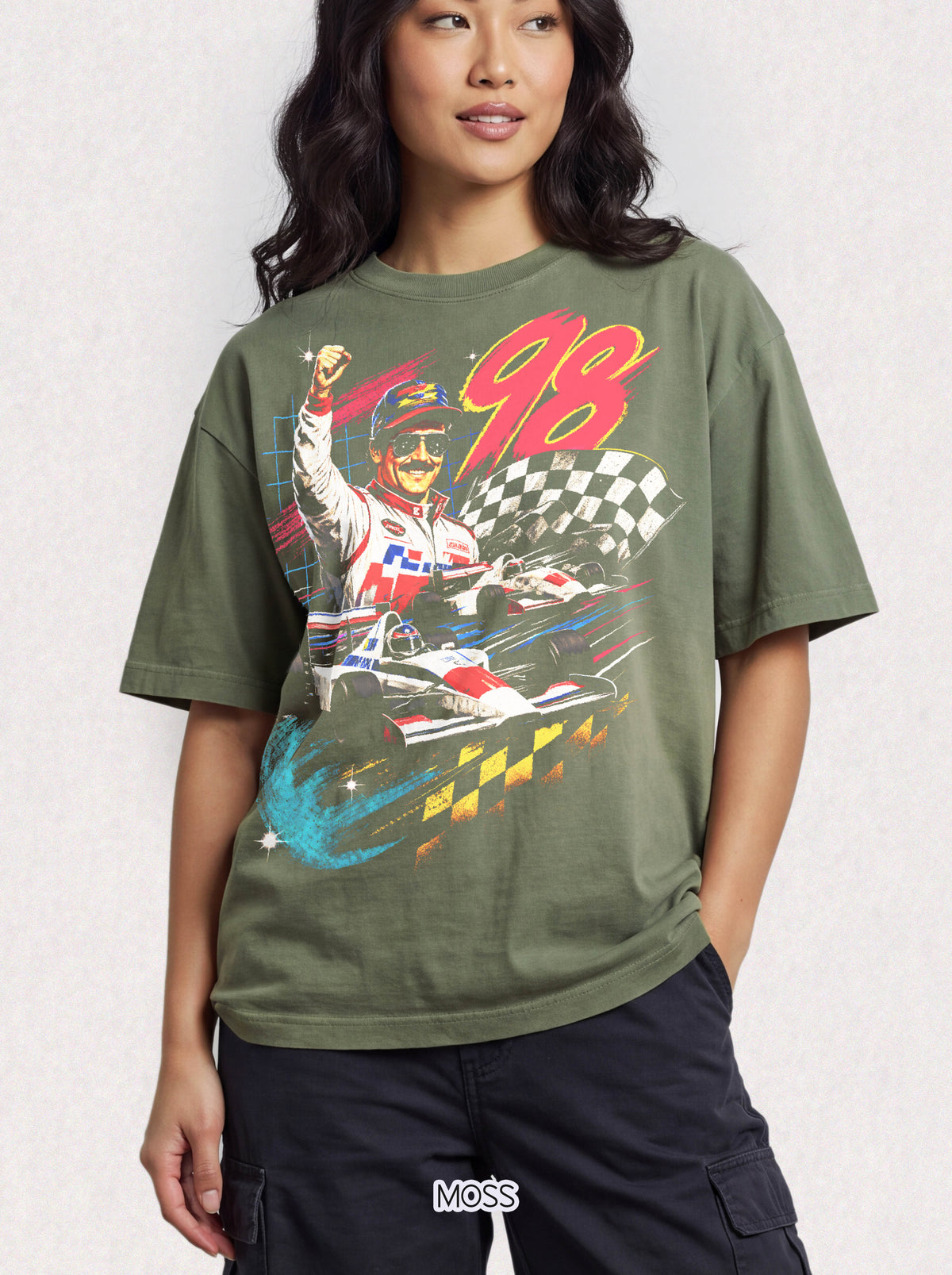 Vintage 98 Racing Driver Classic Tee | 90s Motorsport Gift