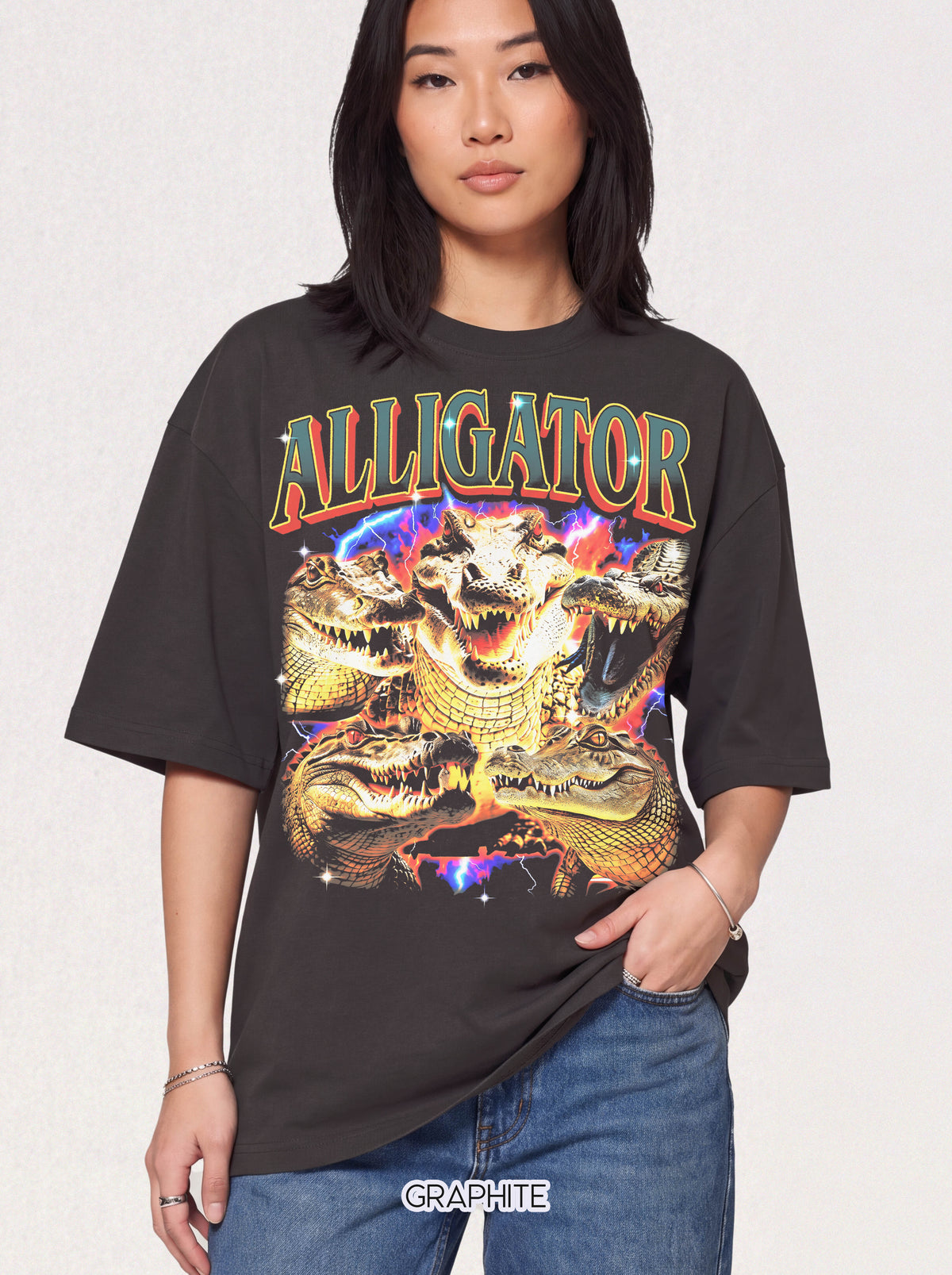Vintage Alligator Classic Tee | 90s Graphic | Crocodile Gift