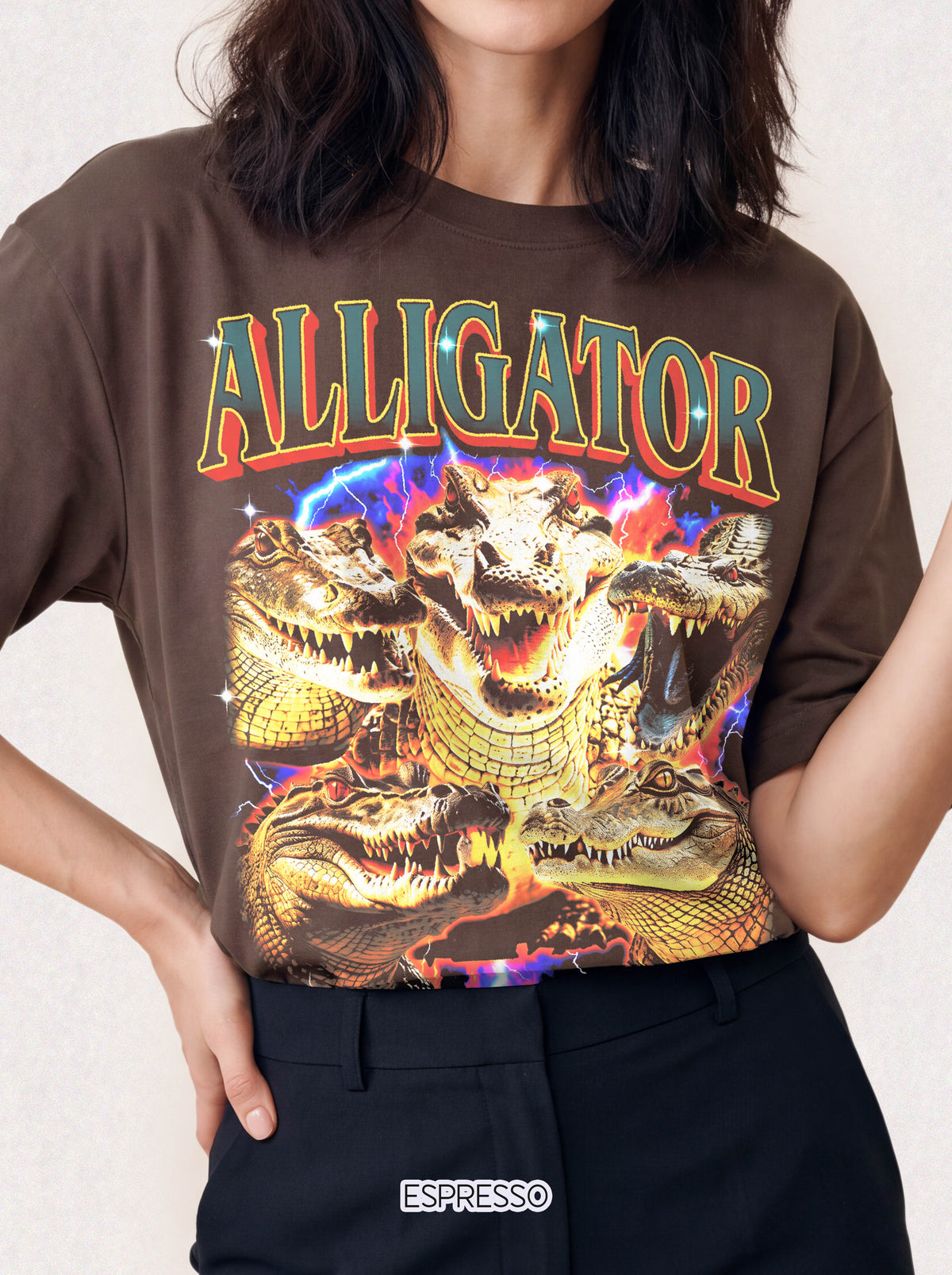 Vintage Alligator Classic Tee | 90s Graphic | Crocodile Gift