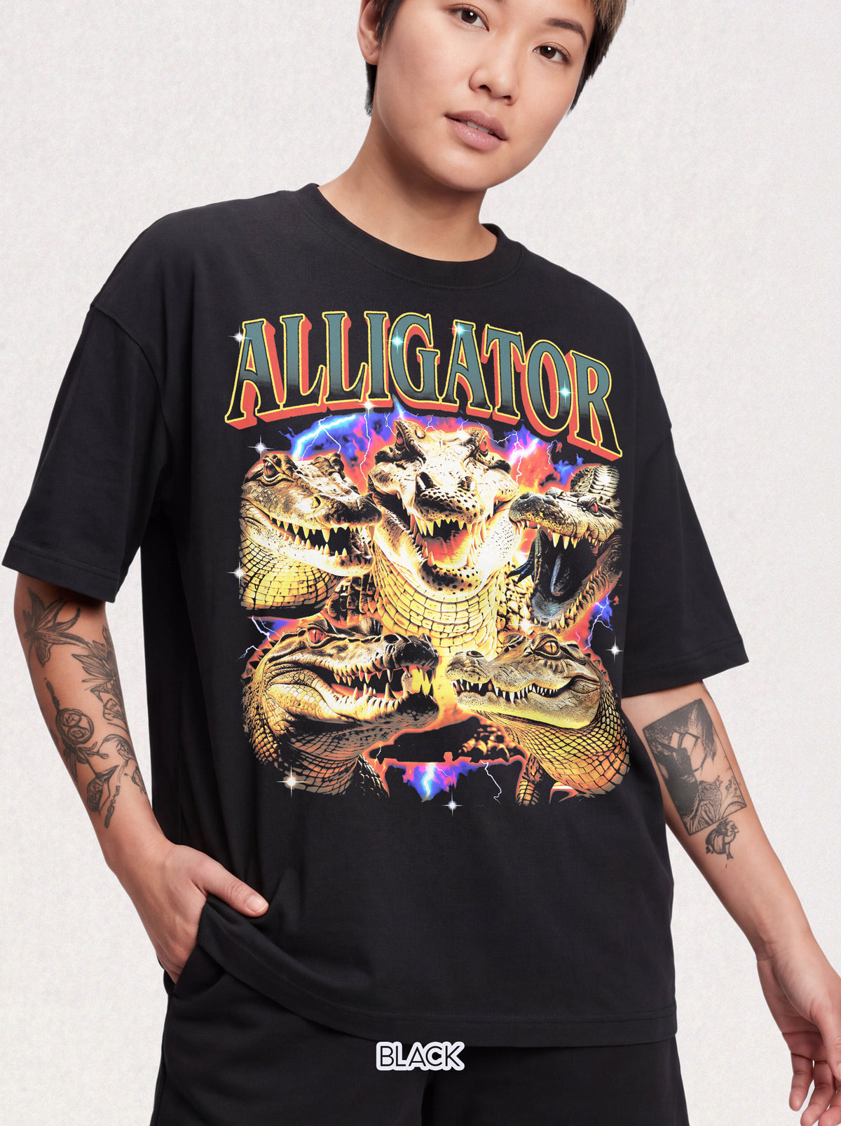 Vintage Alligator T-Shirt - 90s Graphic Crocodile Tee