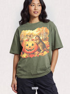 Halloween Kittens Classic Tee | Autumn Pumpkin | Cat Gift