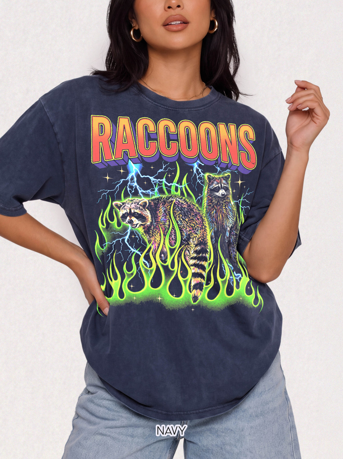 Retro Trash Panda Raccoons Classic Tee | 90s Vintage Gift